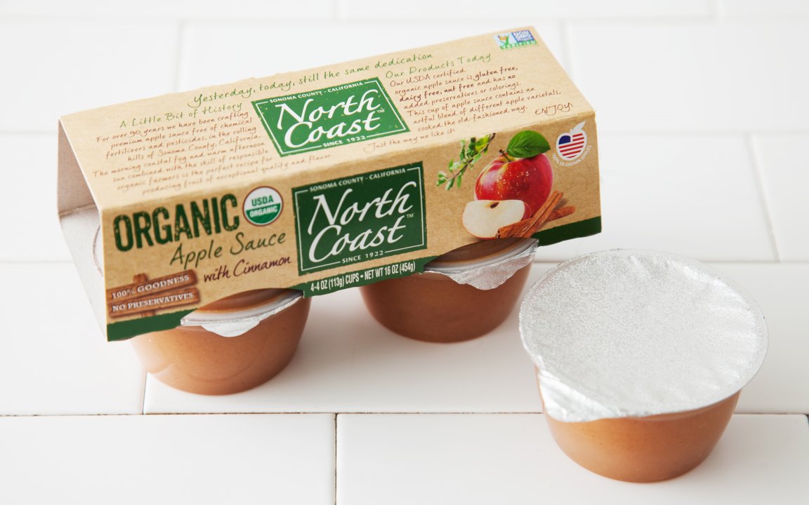 Organic Cinnamon Apple Sauce Cups North Coast SF Bay Good Eggs